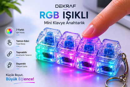 Dekraf GlowKey RGB Masaüstü Mola Tuşu