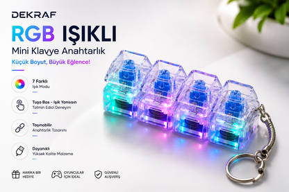 Dekraf GlowKey RGB Masaüstü Mola Tuşu