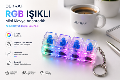 Dekraf GlowKey RGB Masaüstü Mola Tuşu