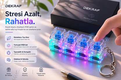 Dekraf GlowKey RGB Masaüstü Mola Tuşu