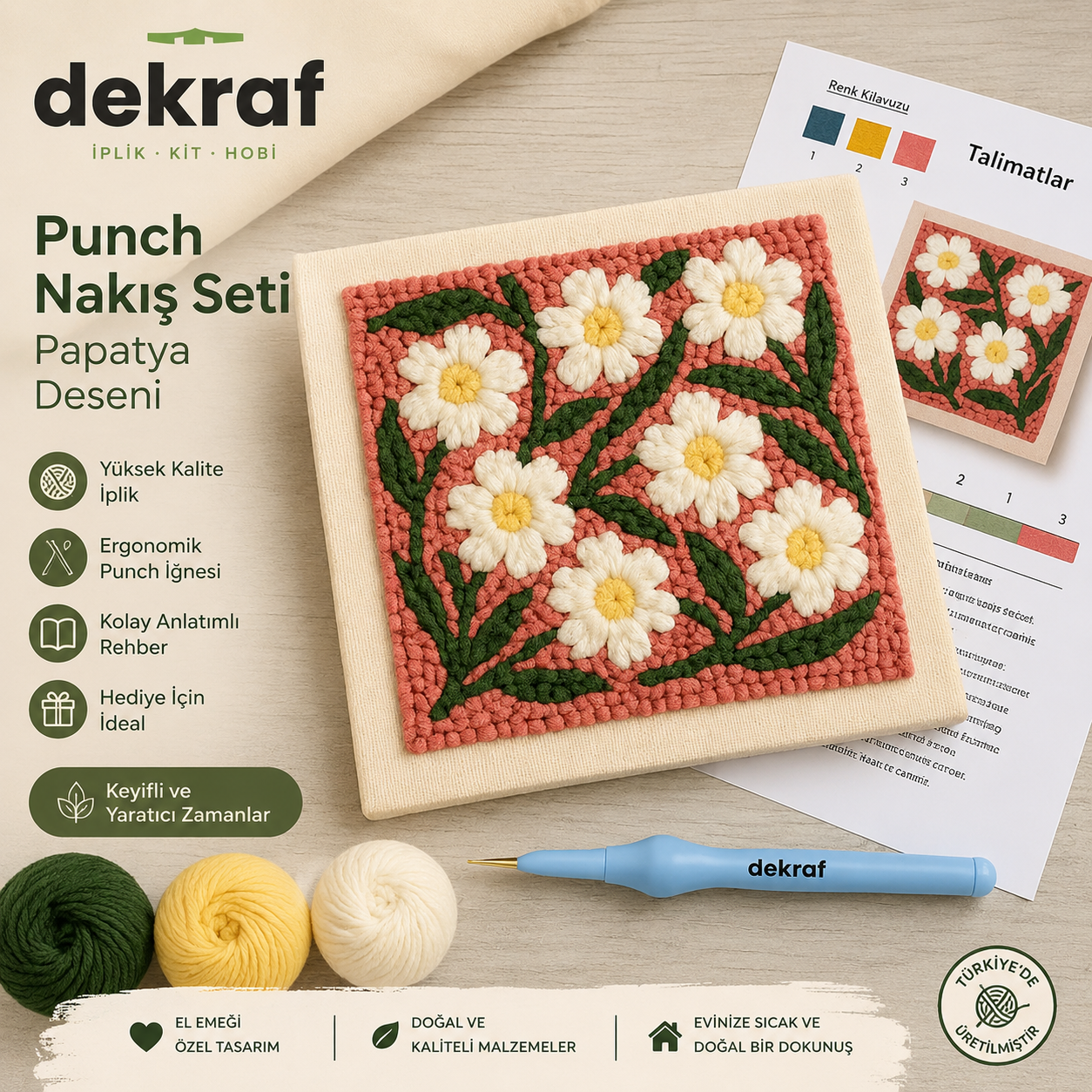 DeKraf Punch Needle Seti